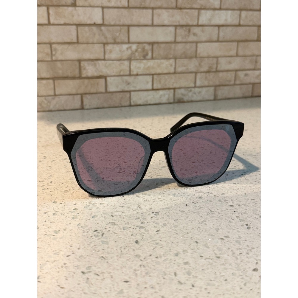 DIFF Eyewear Gia Sunglasses Black Purple Wine Tinted Oversized Square DE01-0121